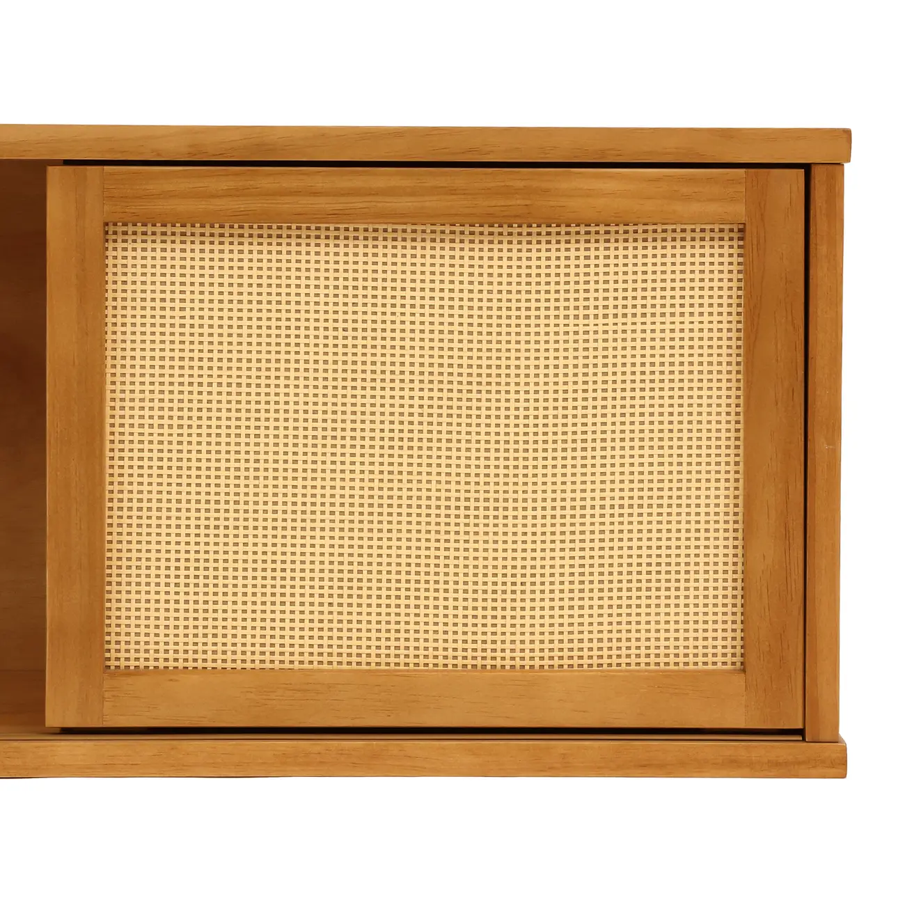 NICHO 1 PORTA DE CORRER COM PALHINHA 34 CM X 80 CM X 25 CM PALHANDI - AMÊNDOA/NATURAL - Foto 7