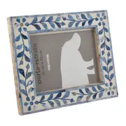 PORTA-RETRATO 15 CM X 20 CM ALFAMA - AZUL/BRANCO - Foto 4