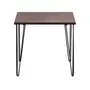 MESA DE JANTAR MESA 80 CM X 80 CM ZAHARA - PRETO/NOZES RÚSTICO - Foto 19