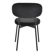 CADEIRA DE JANTAR DAISY - PRETO/PRETO - Foto 5