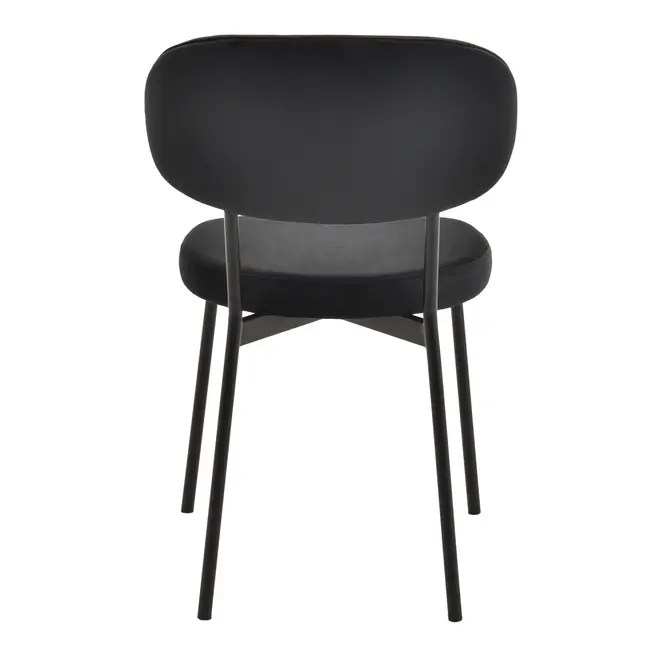 CADEIRA DE JANTAR DAISY - PRETO/PRETO - Foto 5