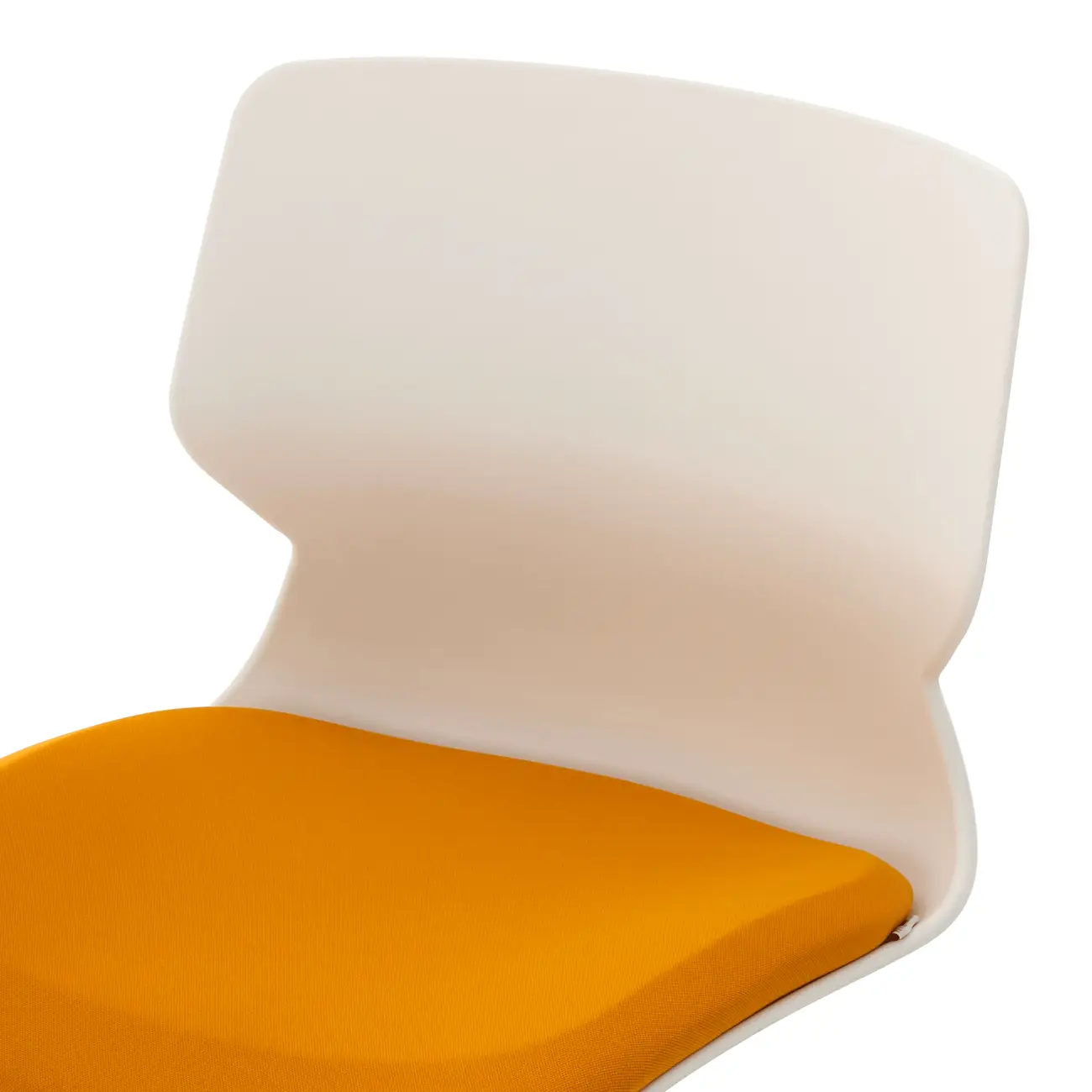 CADEIRA HOME OFFICE ZIPZ - BRANCO/SORBET DE MANGA - Foto 6