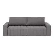 SOFÁ-CAMA RETRÁTIL E RECLINÁVEL 3 LUGARES SNOOZE - CINZA - Foto 1