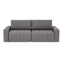 CINZA - SOFÁ-CAMA RETRÁTIL E RECLINÁVEL 3 LUGARES SNOOZE