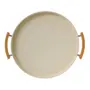 BANDEJA 36 CM MIXED BAMBOO - OFF WHITE/BAMBU - Foto 5