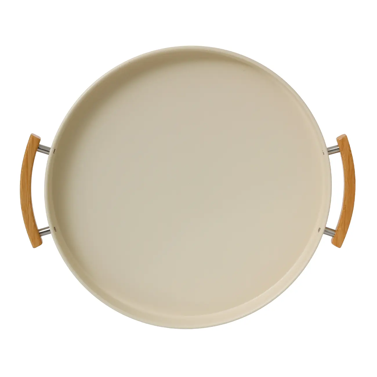 BANDEJA 36 CM MIXED BAMBOO - OFF WHITE/BAMBU - Foto 5