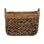 CESTO 25 CM X 40 CM X 33 CM AGUAPÉ - FIBRA NATURAL/PRETO - Foto 2