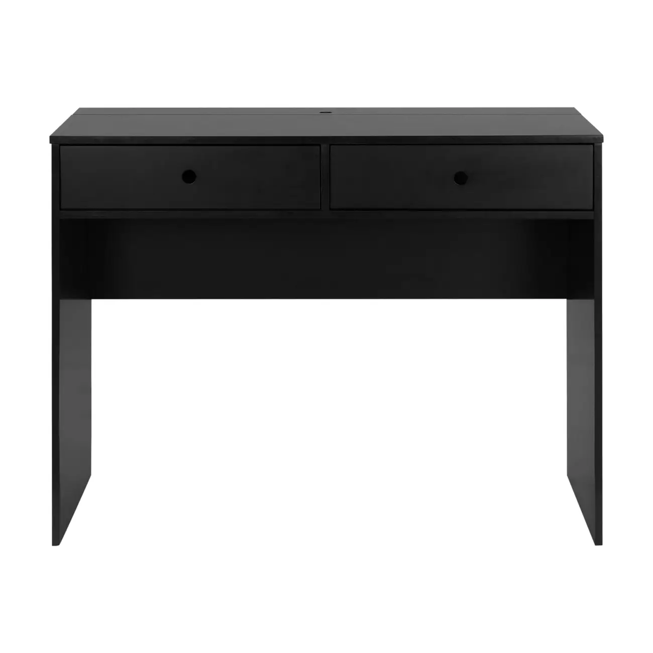 ESCRIVANINHA 2 GAVETAS 1,03 M X 51 CM PRATY - PRETO - Foto 1