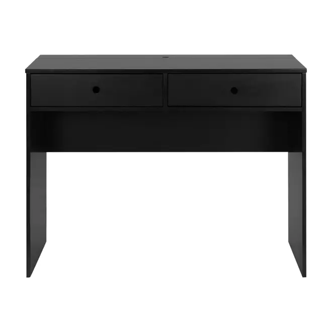ESCRIVANINHA 2 GAVETAS 1,03 M X 51 CM PRATY - PRETO - Foto 1