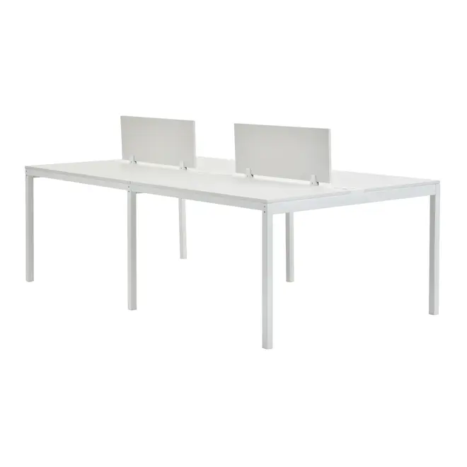 EST TRAB QUÁDRUPLA C/ DIVISÓRIA METRIC - BRANCO/GRANILITE - Foto 2