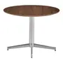 MESA LATERAL REDONDA 70 CM HERON - ALUMÍNIO/PAU FERRO - Foto 2
