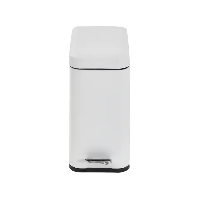 LIXEIRA COM PEDAL 5 L DURBAN - BRANCO/BRANCO - Foto 1