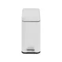 BRANCO/BRANCO - LIXEIRA COM PEDAL 5 L DURBAN