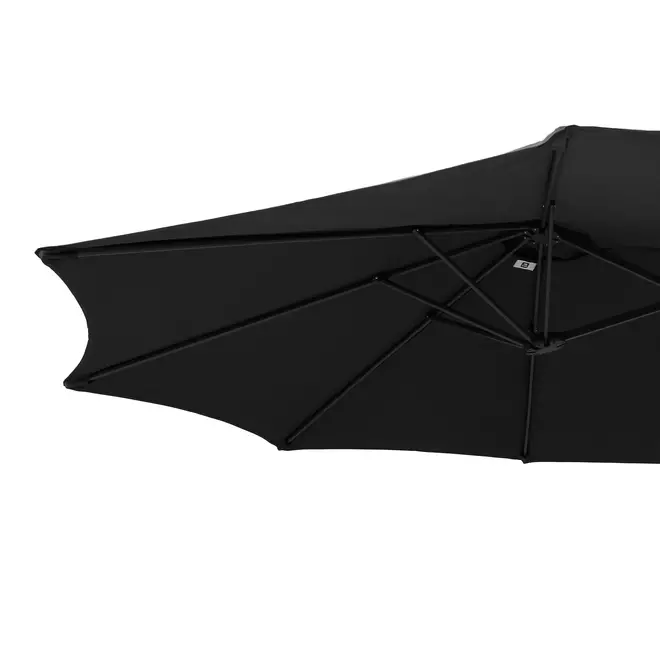OMBRELONE RETANGULAR 4,60 M X 2,70 M TRI SHADOW - PRETO/PRETO - Foto 5