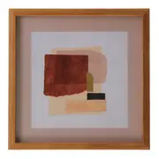 QUADRO 30 CM X 30 CM KAVIR - AMÊNDOA/MULTICOR - Foto 1