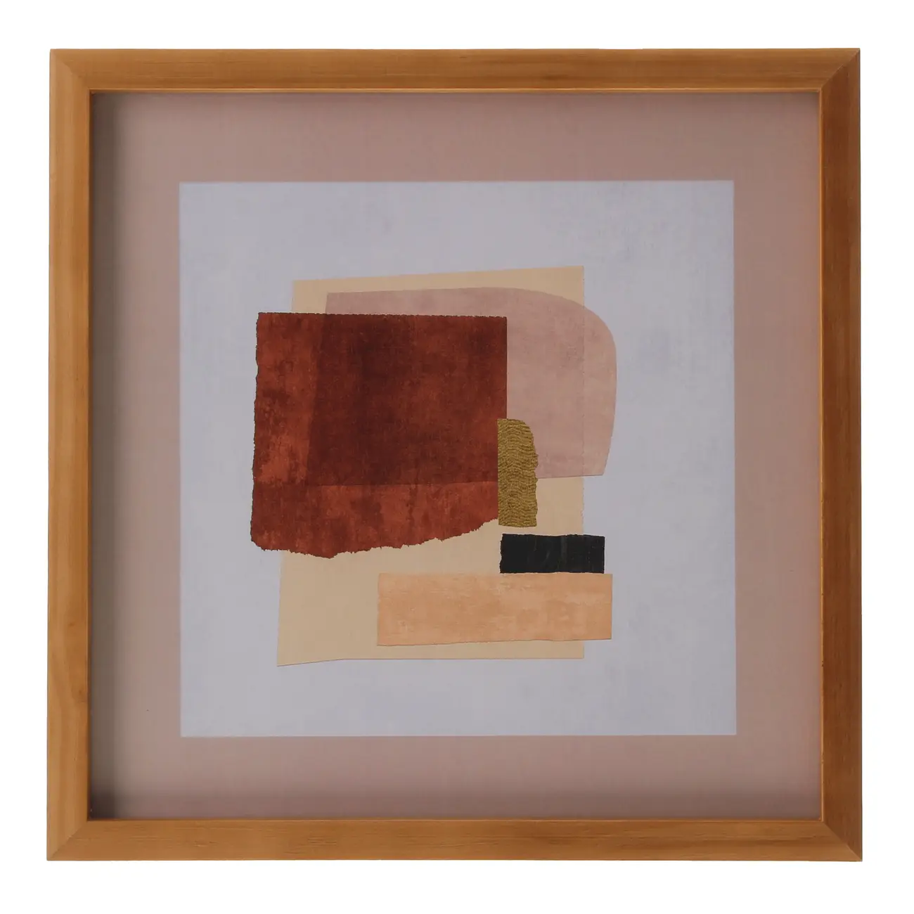 QUADRO 30 CM X 30 CM KAVIR - AMÊNDOA/MULTICOR - Foto 1