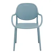 CADEIRA DE JANTAR COM BRAÇOS EMPILHÁVEL CARROUSEL - BLEU CENDRÉ - Foto 2