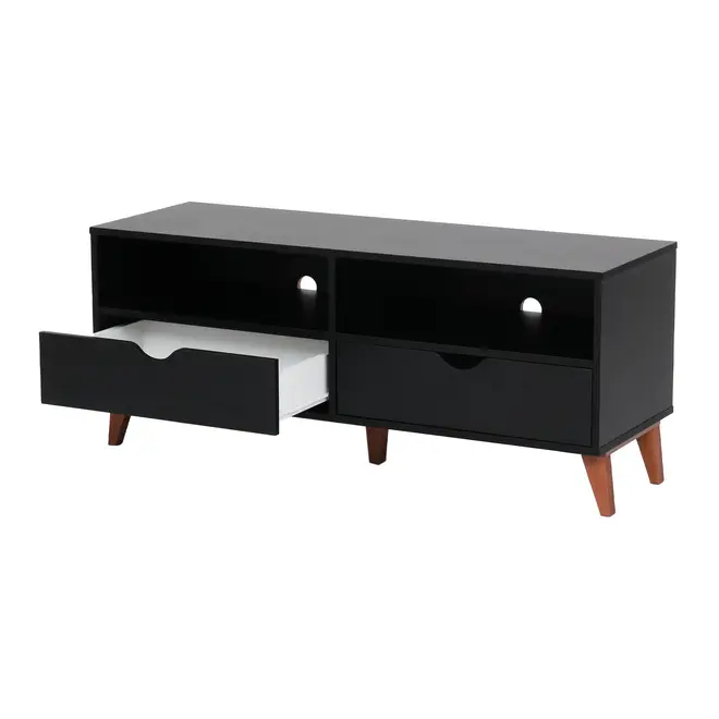 RACK 2 GAVETAS 1,20 M X 40 CM LIN - PRETO/NOZES - Foto 3