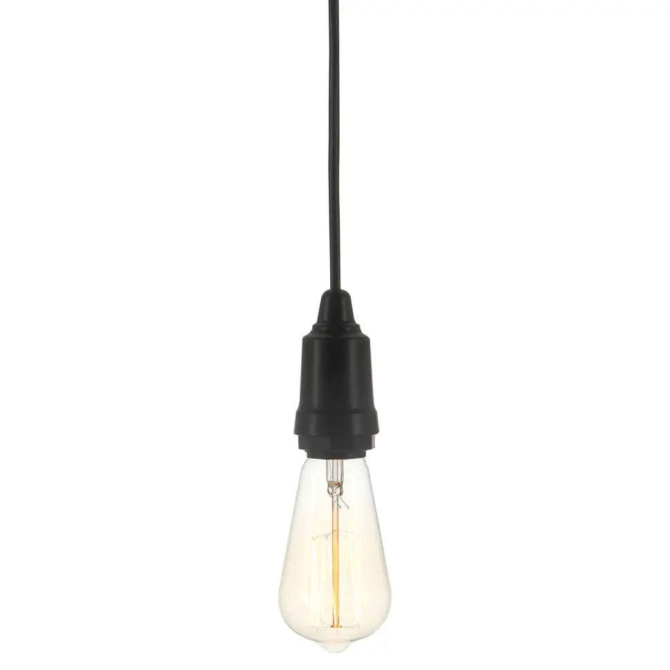 LÂMPADA FILAMENTO DE CARBONO DIMERIZÁVEL ST64 40W E27 220V LUZ AMARELA TASCHIBRA - INCOLOR - Foto 2
