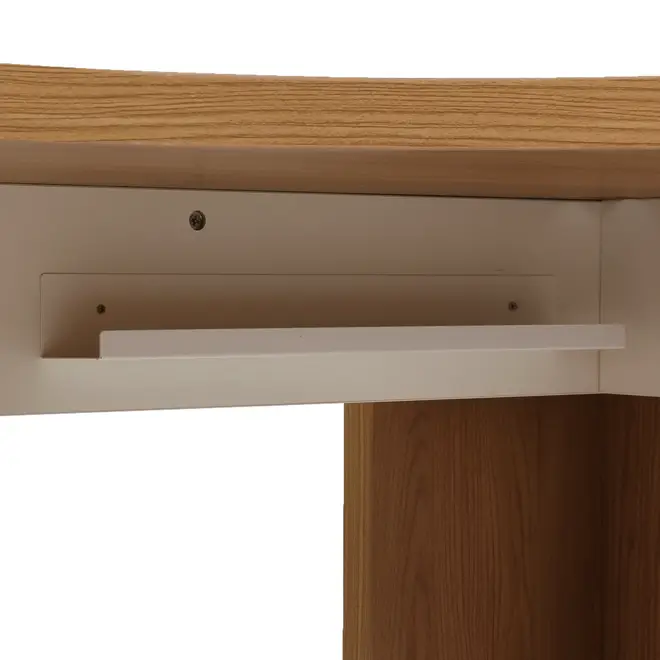 MESA DE CANTO 1,01 M X 1,01 M BOSS - OAK TAMMI/BRANCO - Foto 6