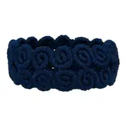 CESTO/CENTRO DE MESA 18 CM ARABESCO - AZUL ESCURO - Foto 1