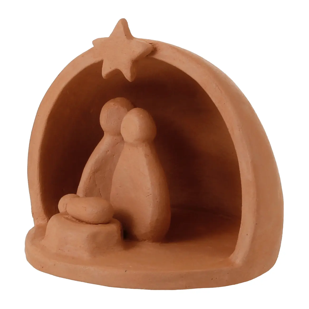 ADORNO PRESÉPIO 10 CM VILAREJO NOEL - ARGILA CRUA - Foto 2