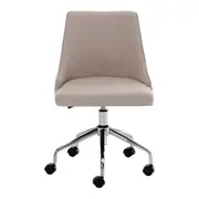 CADEIRA HOME OFFICE DANDY I - CROMADO/CAMELO - Foto 2