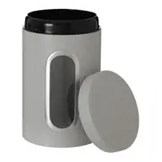 POTE HERMÉTICO 1,7 L CAPSULE - CINZA/INCOLOR - Foto 4