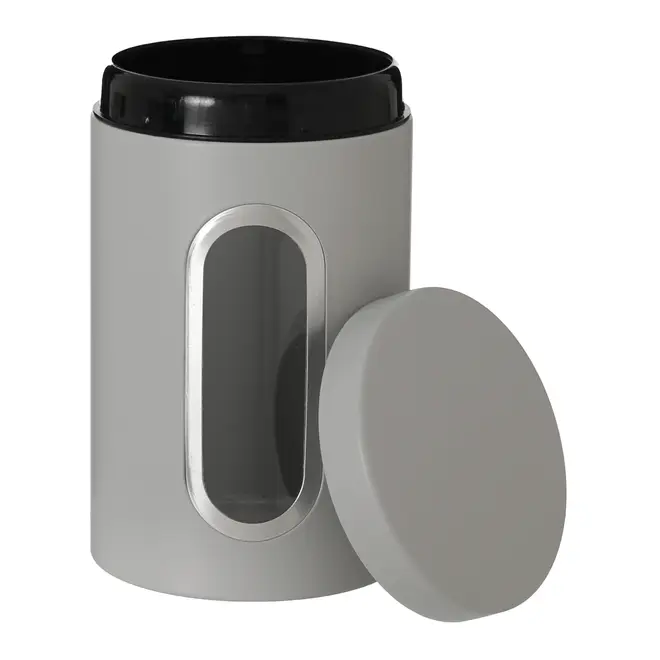 POTE HERMÉTICO 1,7 L CAPSULE - CINZA/INCOLOR - Foto 4