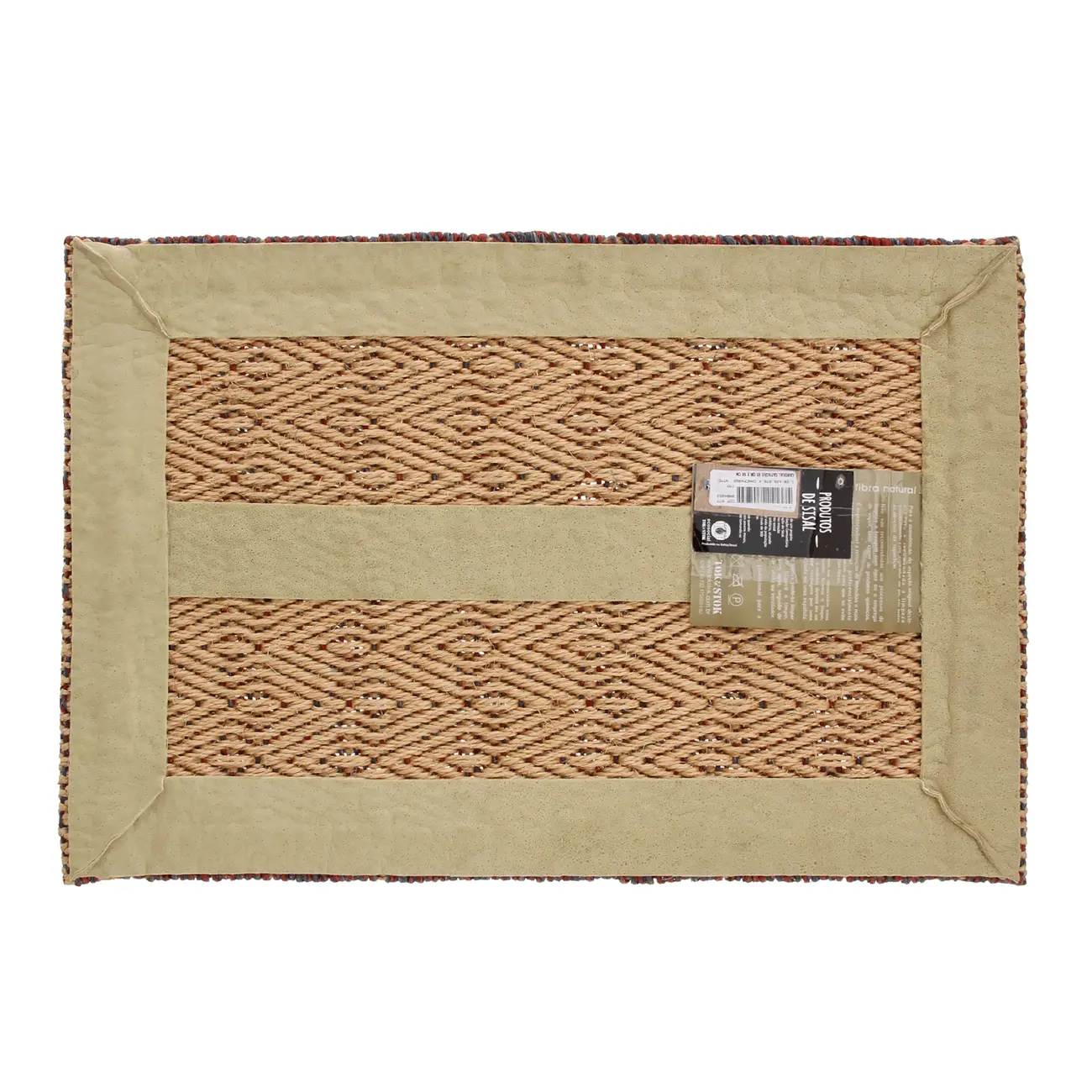 CAPACHO 40 CM X 60 CM CANDEAL - NATURAL/MULTICOR - Foto 3