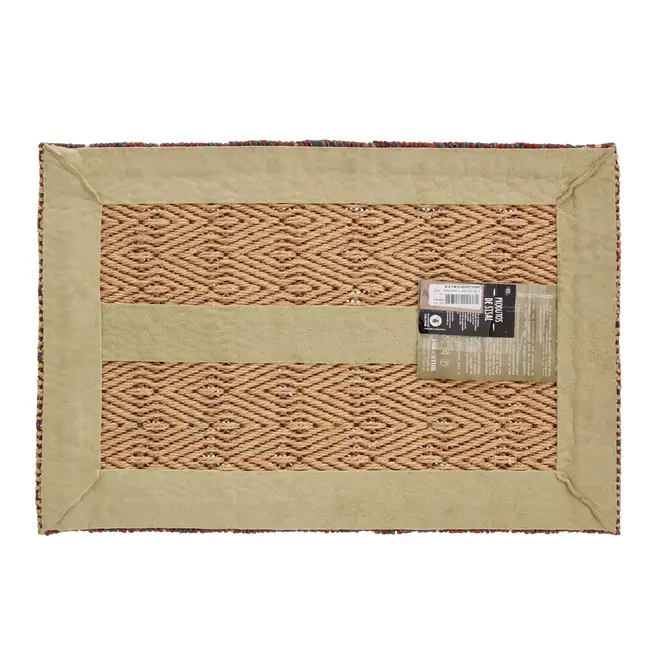 CAPACHO 40 CM X 60 CM CANDEAL - NATURAL/MULTICOR - Foto 3