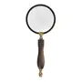 ADORNO MESA 25 CM ADVENTURES LUPA - ENCERADO CASTANHO/OURO VELHO - Foto 1