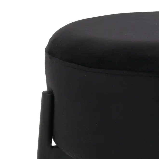 BANQUINHO DAISY - PRETO/PRETO - Foto 3