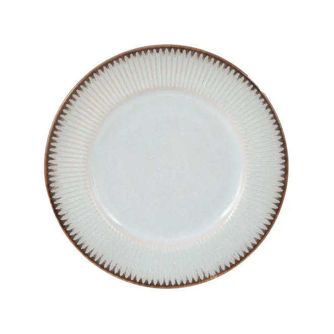 PRATO PARA SOBREMESA VERSAILLES - CINZA/MARROM - Foto 1