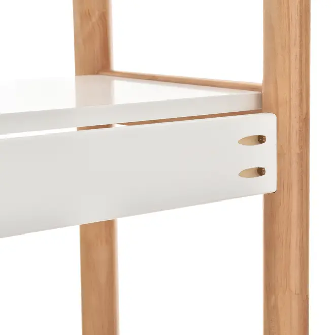 ESTANTE 85 CM X 2,18 M CAULE - AMÊNDOA/BRANCO - Foto 6