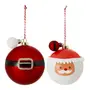 KIT COM 2 PINGENTES BOLA NOEL COLORFUN XMAS - VERMELHO/MULTICOR - Foto 1