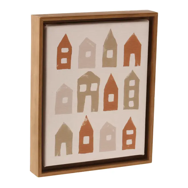 QUADRO 17 CM X 21 CM VILAREJO I - AMÊNDOA/MULTICOR - Foto 2