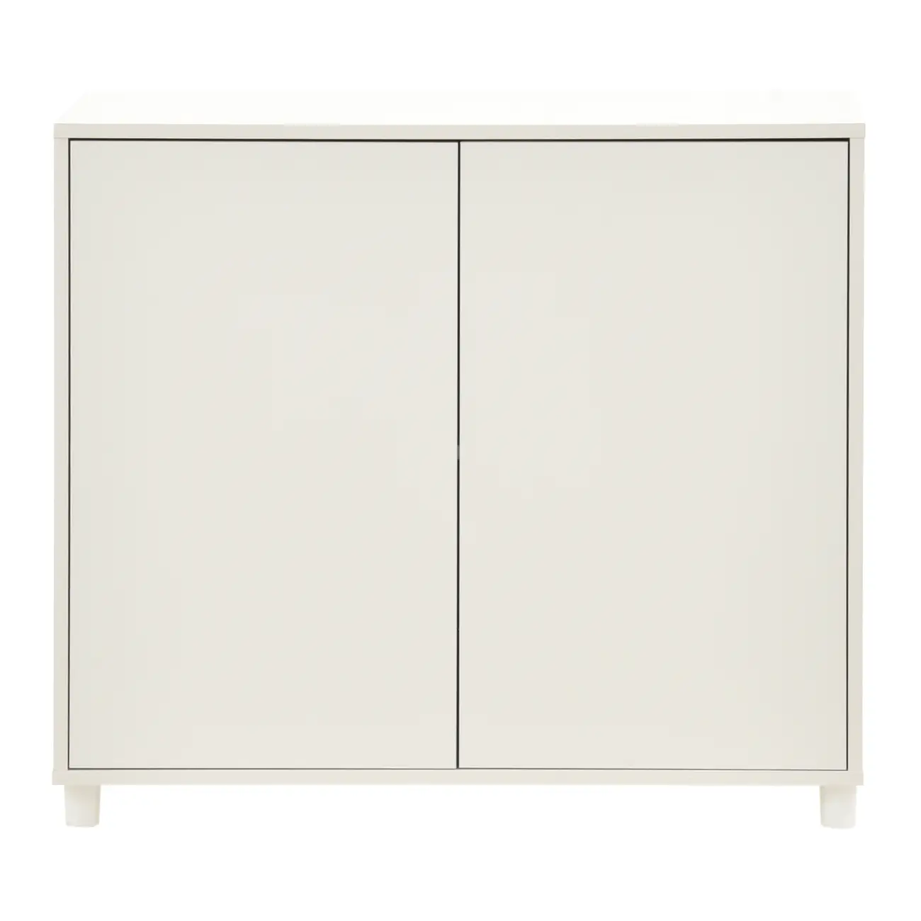 ARMÁRIO PARA ESCRITÓRIO BAIXO 2 PORTAS INDEX - BRANCO/BRANCO - Foto 1