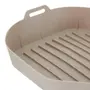 FÔRMA PARA FRITADEIRA 22 CM X 22 CM EASY FRY - BEGE - Foto 7