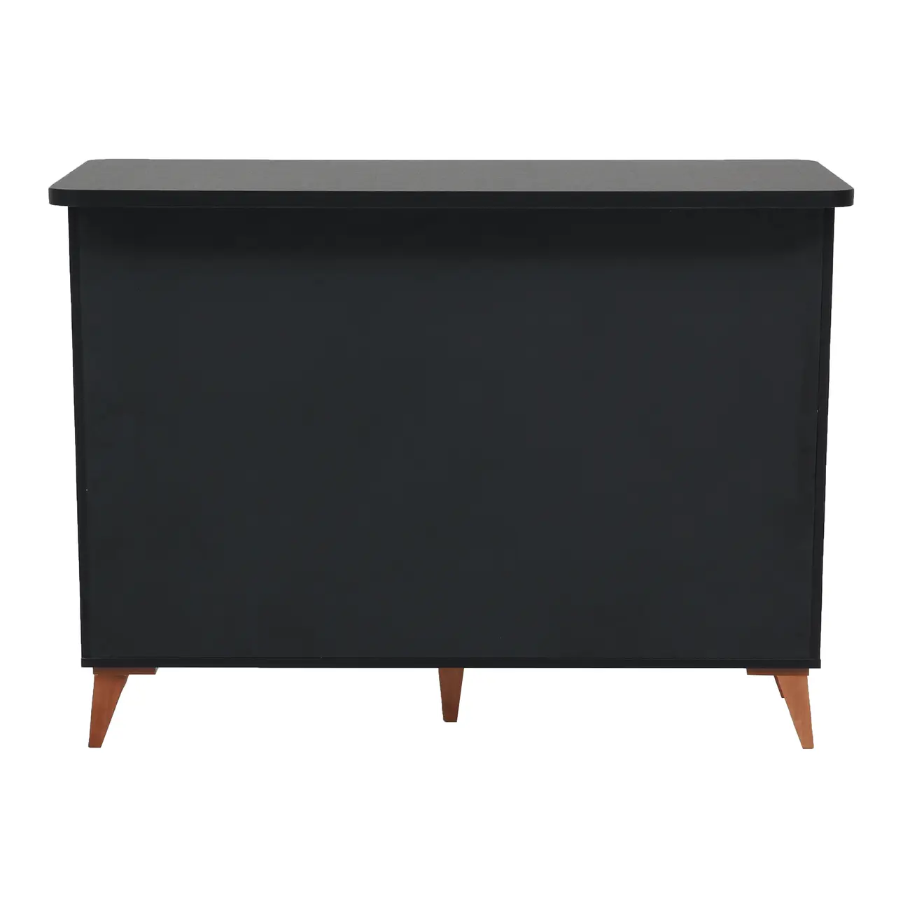 BALCÃO DE COZINHA COM 2 PORTAS DE CORRER 1,20 M X 60 CM LIN - PRETO/NOZES - Foto 9