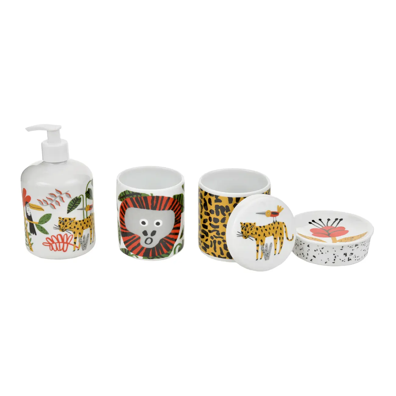 KIT BANCADA C/4 PEÇAS BICHARADA - BRANCO/LARANJA - Foto 2