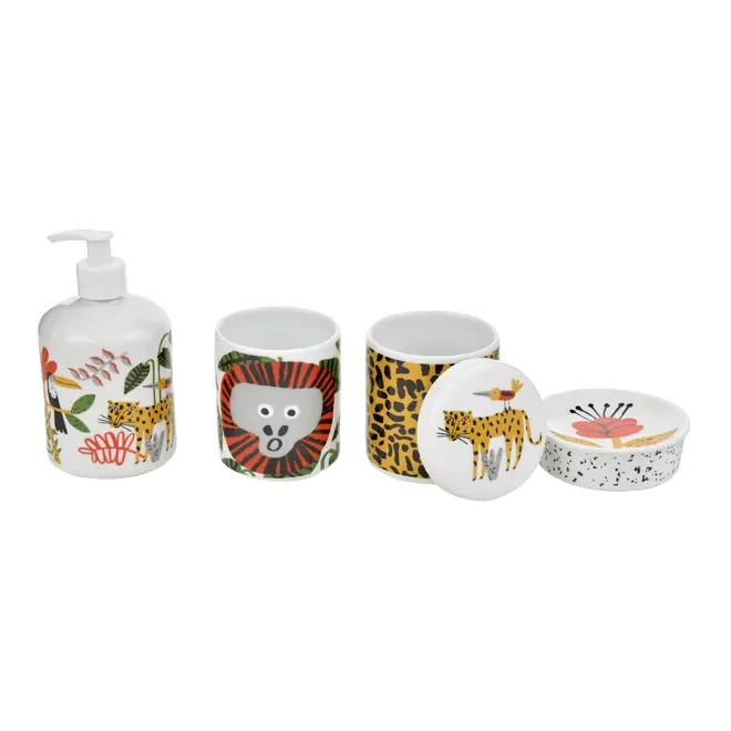 KIT BANCADA C/4 PEÇAS BICHARADA - BRANCO/LARANJA - Foto 2