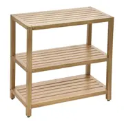 GABINETE PARA BANHEIRO COM 3 PRATELEIRAS 80 CM X 80 CM SPAZ - AMÊNDOA - Foto 3