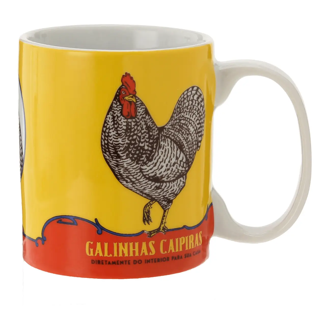CANECA 300 ML MEMÓRIA INTERIOR CARIJÓ - AMARELO/MULTICOR - Foto 1