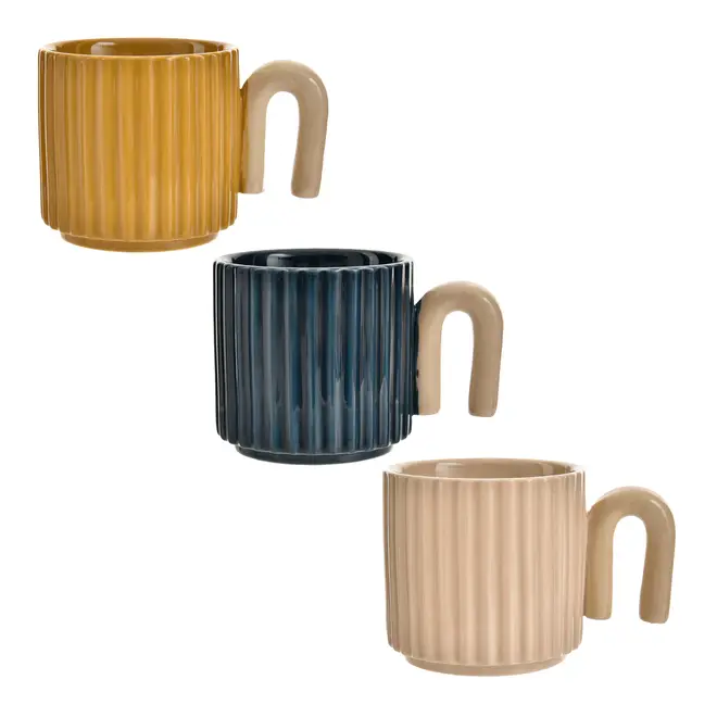 JOGO DE CANECA 330 ML 3 PEÇAS WHIM - MULTICOR - Foto 1