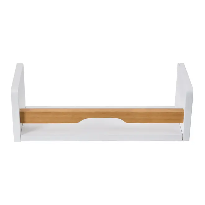 PRATELEIRA 13 CM X 40 CM X 15 CM ALENTO - BRANCO/AMÊNDOA - Foto 1