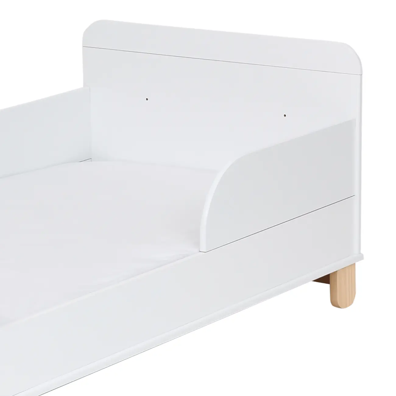 BERÇO 70 CM 2 EM 1 - BERÇO/CAMA INFANTIL SWEET - BRANCO/PINUS NATURAL - Foto 11