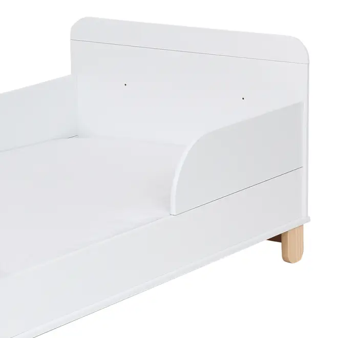 BERÇO 70 CM 2 EM 1 - BERÇO/CAMA INFANTIL SWEET - BRANCO/PINUS NATURAL - Foto 11
