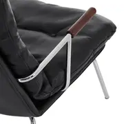 POLTRONA GOOGIE - CROMADO/PRETO - Foto 10