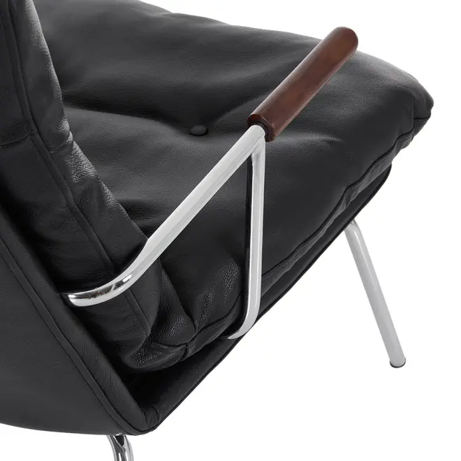 POLTRONA GOOGIE - CROMADO/PRETO - Foto 10